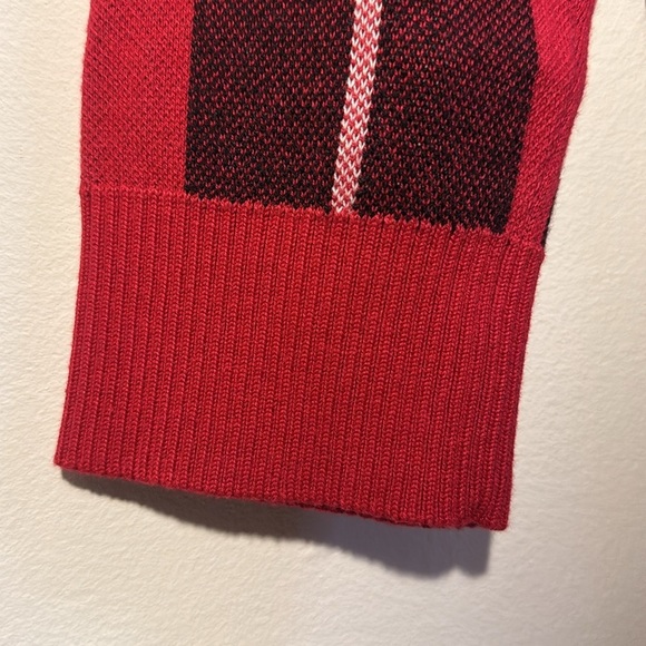 TWIK MENS SWEATER RED/ BLACK AND WHITE IN EUC - Picture 6 of 10